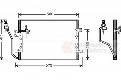 VAN WEZEL 30005330 -  Конденсатор, кондиционер